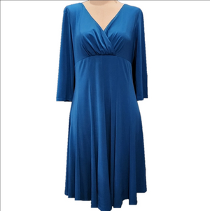 JESSICA HOWARD TEAL BLUE FIT & FLARE DRESS
